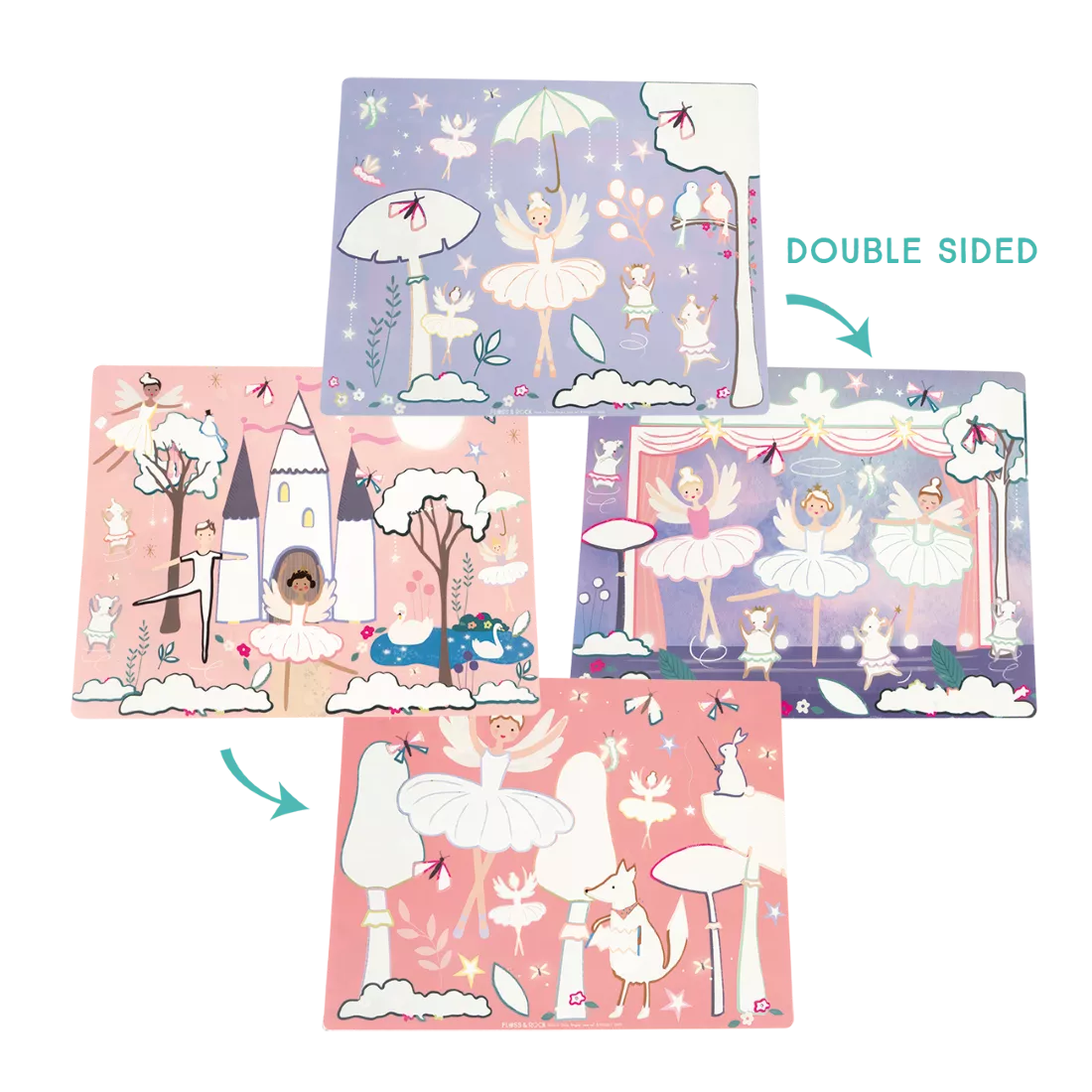 Vandeniu spalvinami padėkliukai, Užburtoji