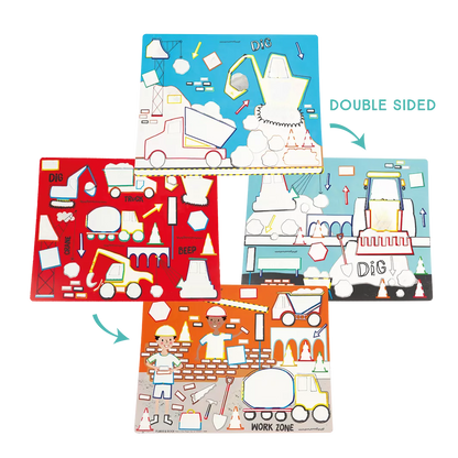 Vandeniu spalvinami padėkliukai, Mašinos