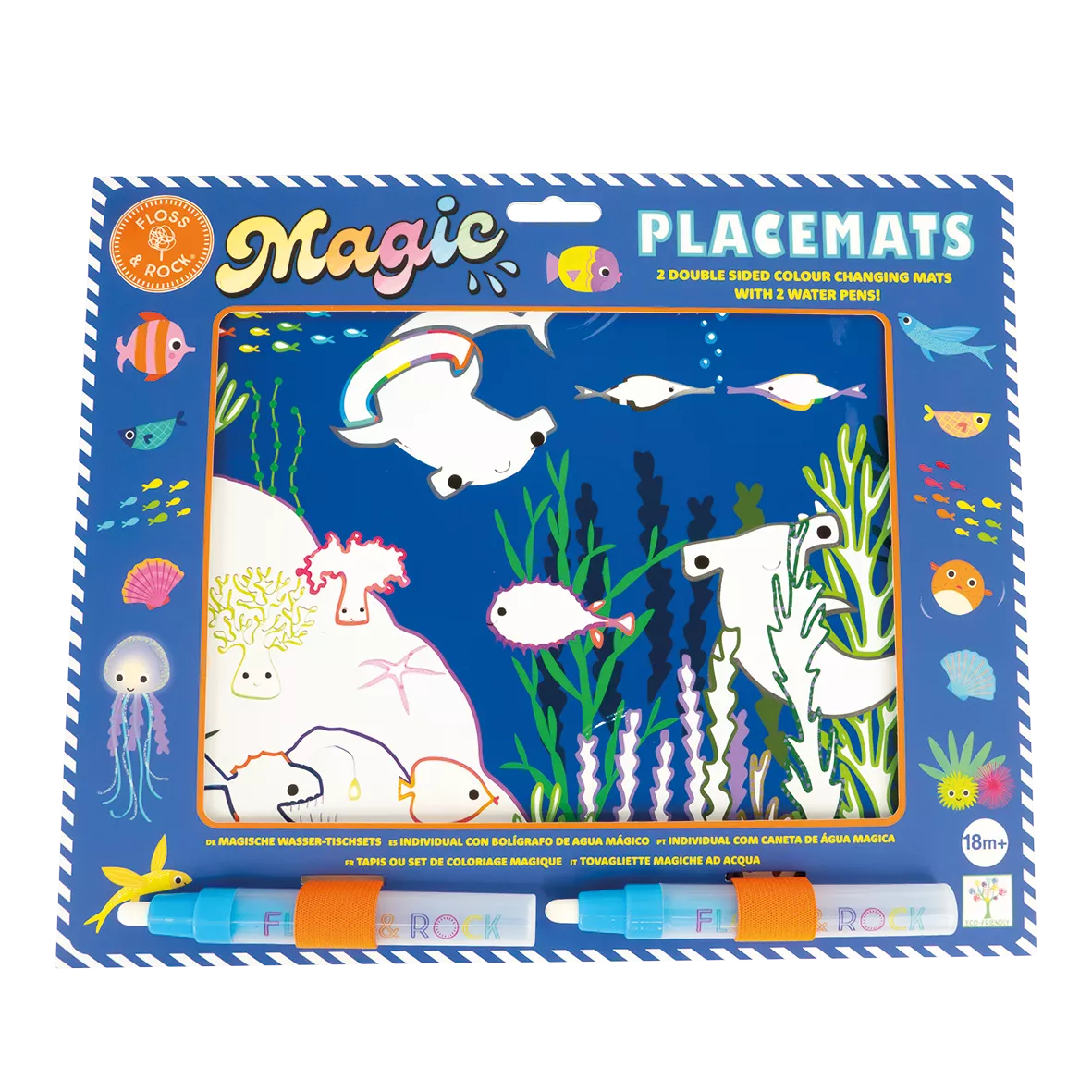 Vandeniu spalvinami padėkliukai, Vandenynas