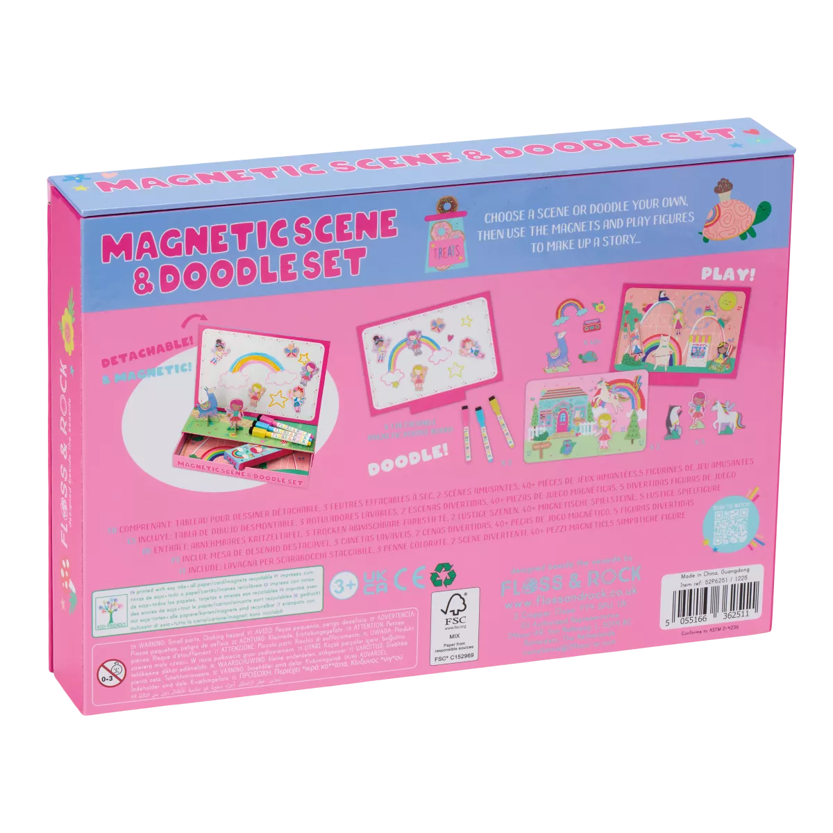 Magnetinis žaidimas ir piešimo rinkinys, Vaivorykštės fėja