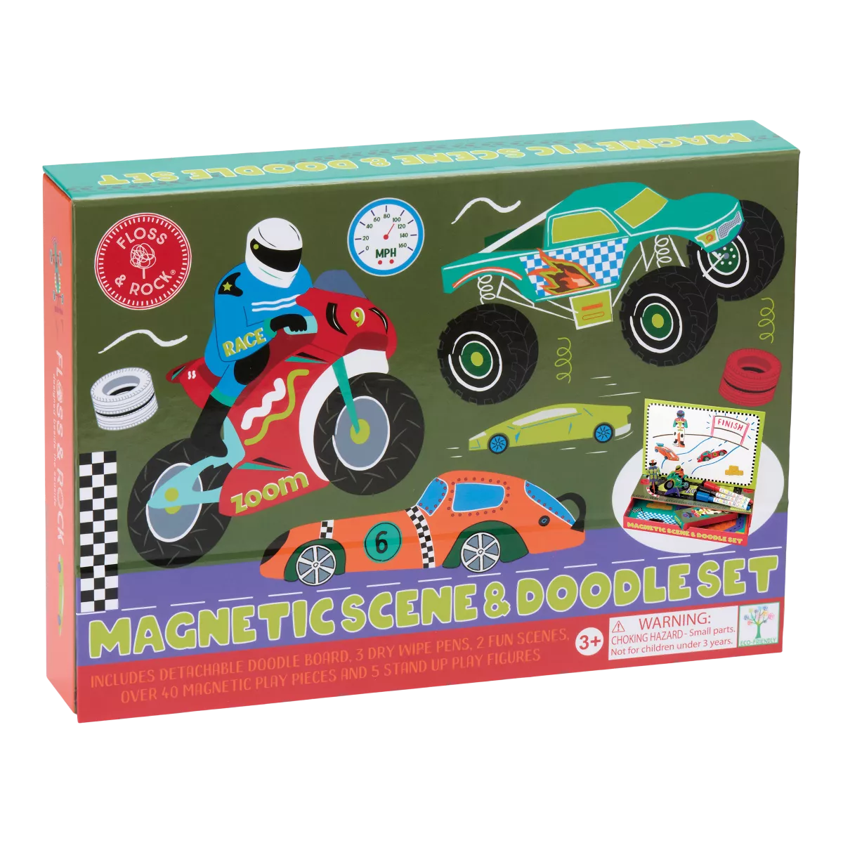 Magnetinis žaidimas ir piešimo rinkinys, Mašinos