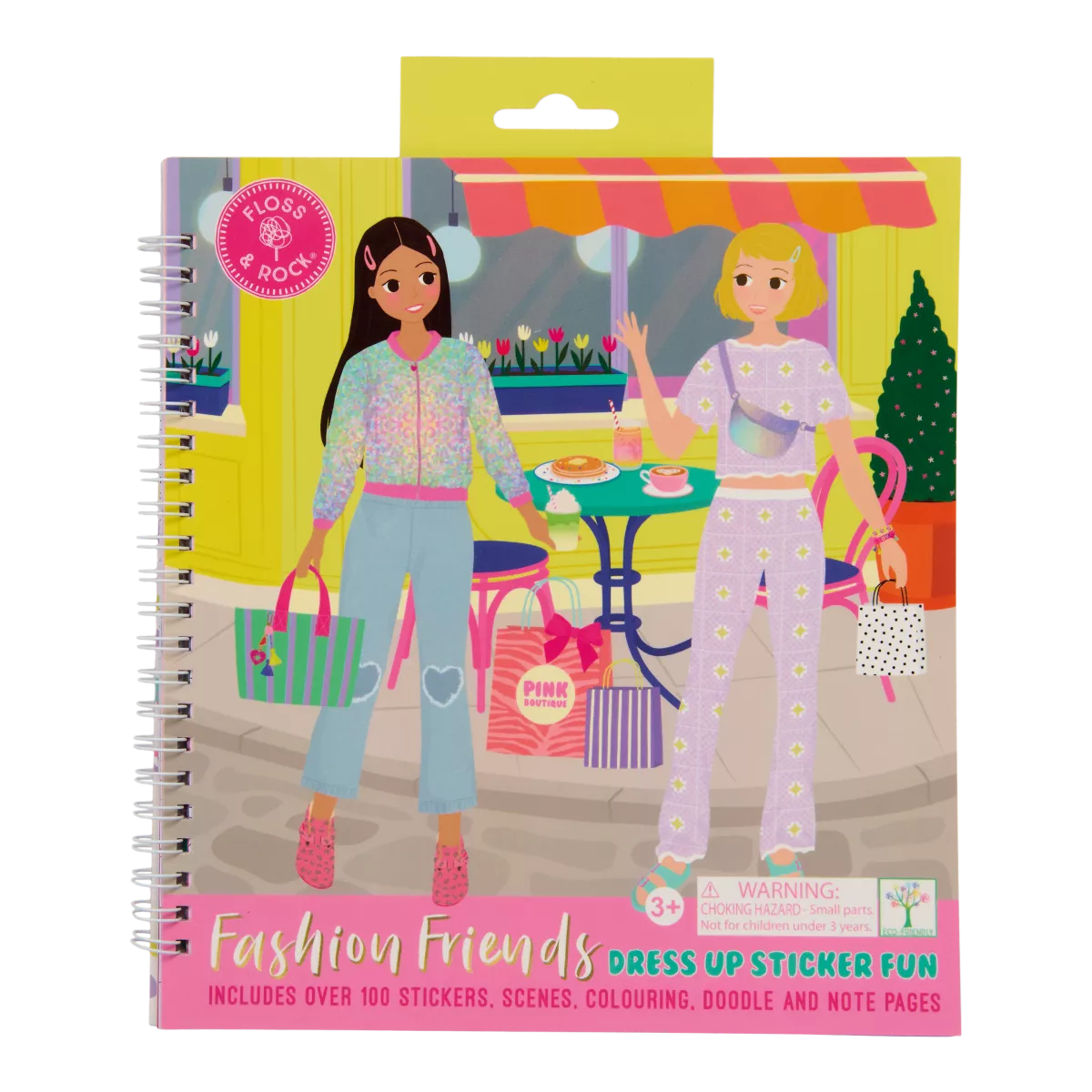 Knygelė su 100 lipdukų Dress up, mieste