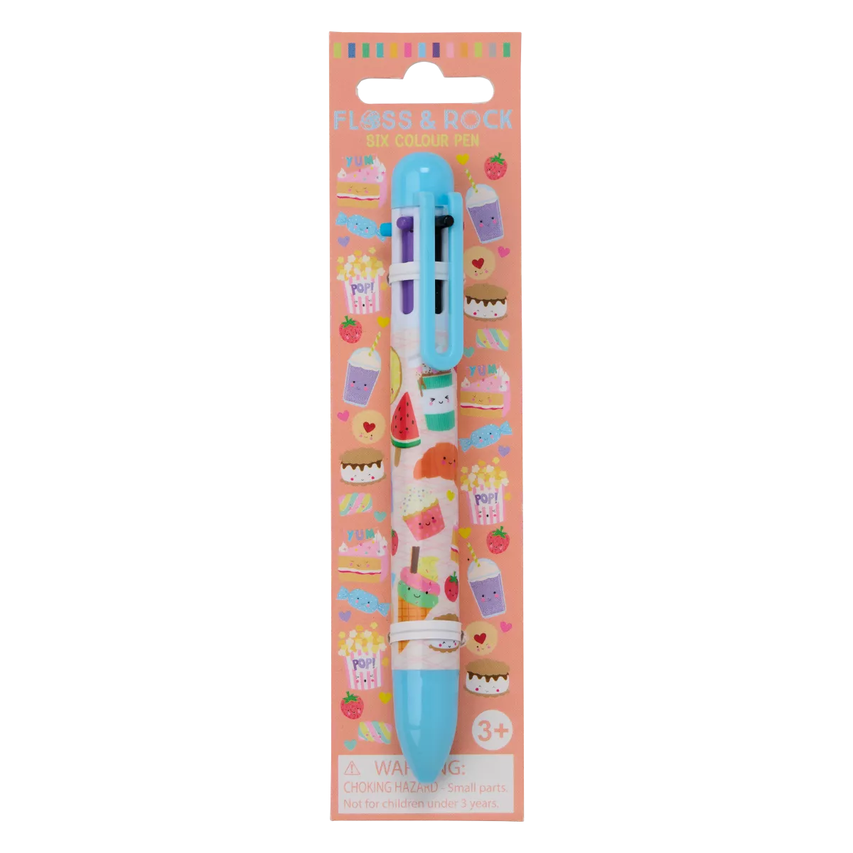 6 spalvų rašiklis, Skanėstukai