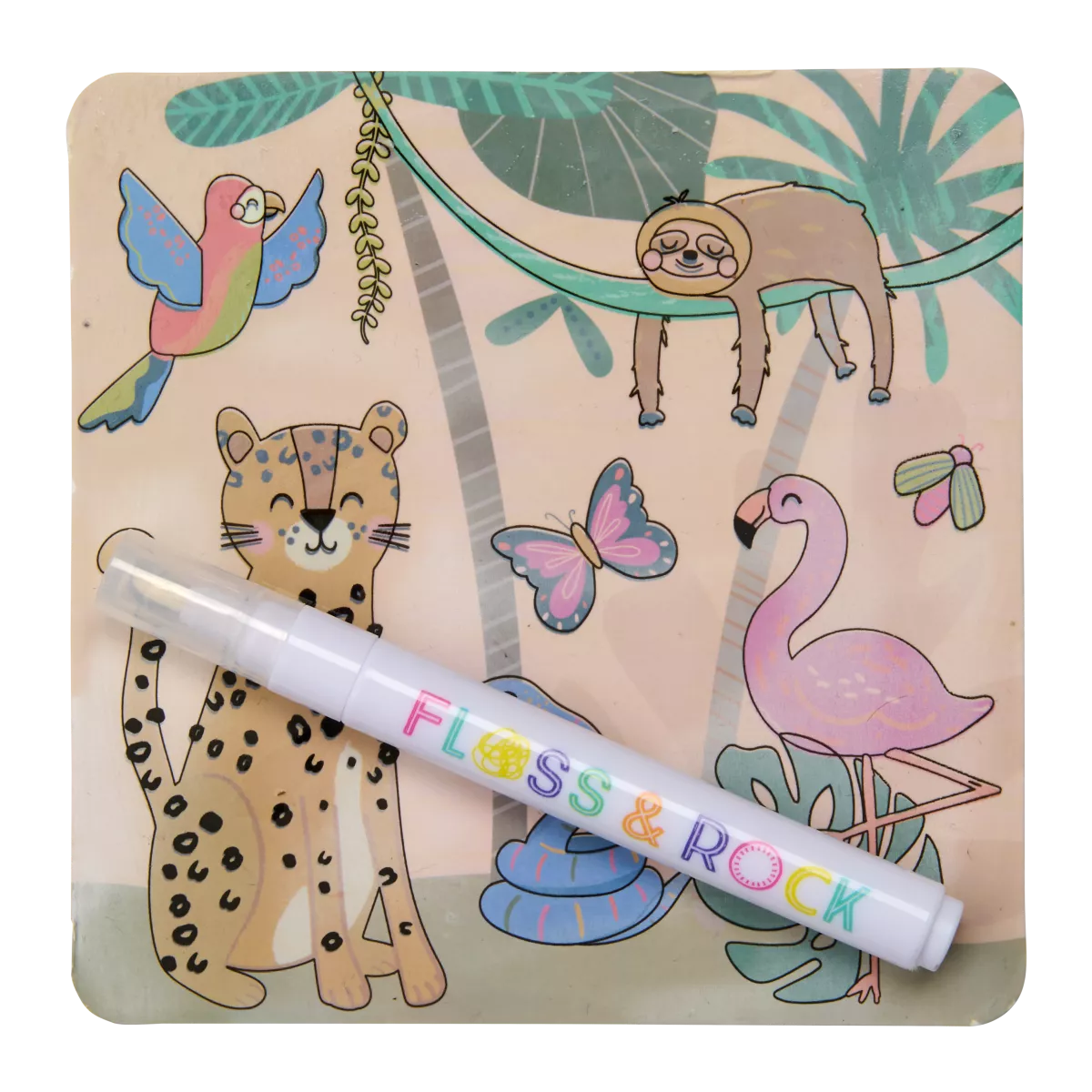 Kortelių rinkinys su vandeniniu markeriu DŽIUNGLĖS