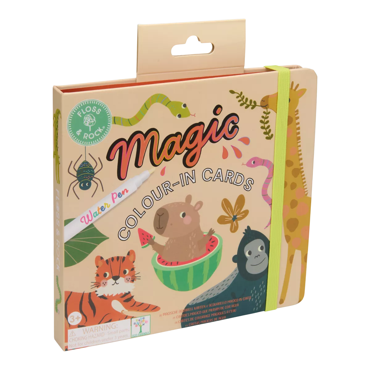 Kortelių rinkinys su vandeniniu markeriu DŽIUNGLĖS