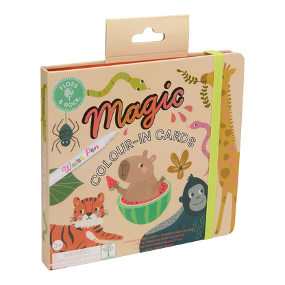 Kortelių rinkinys su vandeniniu markeriu DŽIUNGLĖS