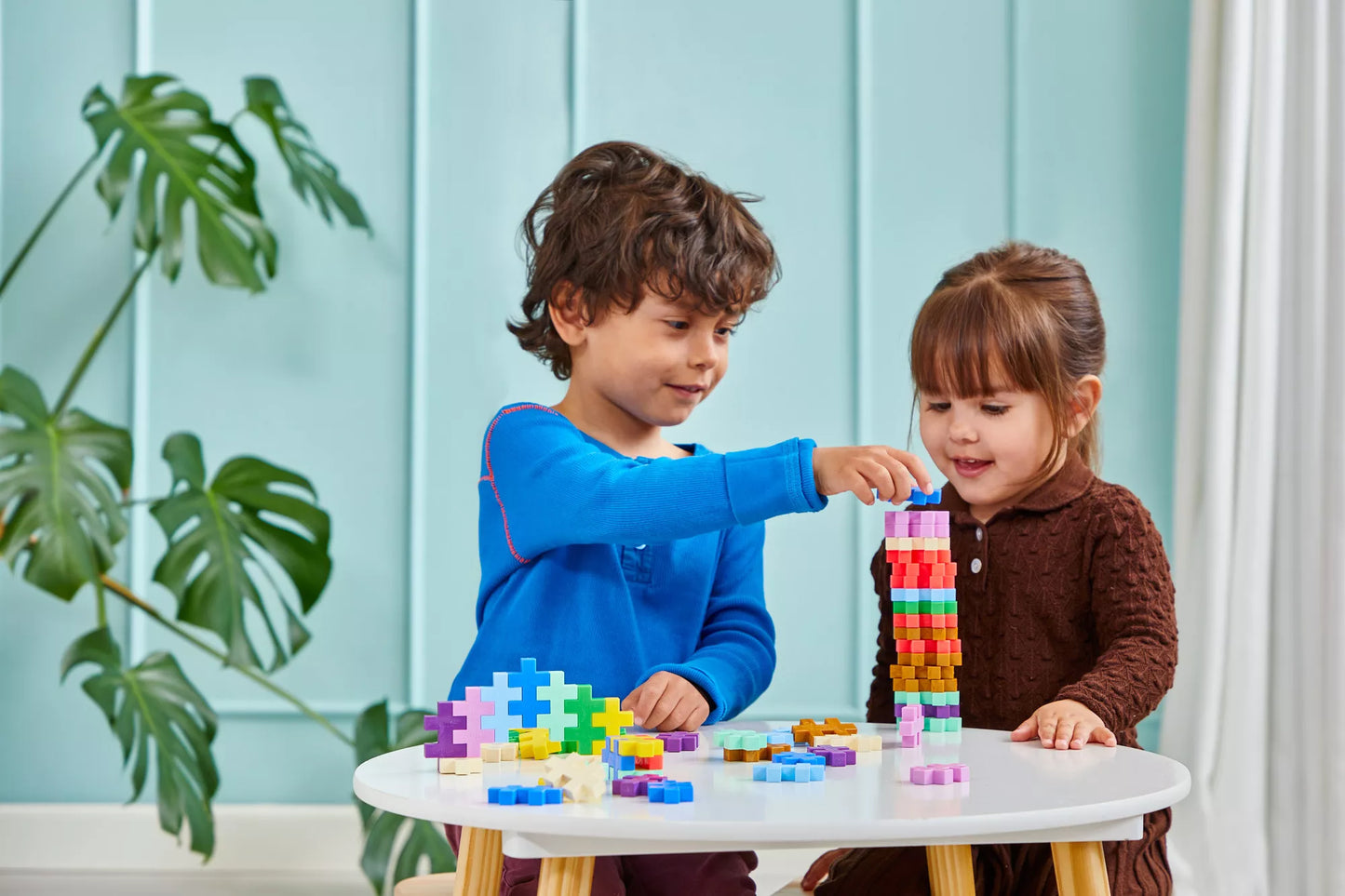 Plus Plus konstruktorius SPALVOS, DIDELĖS detalės, 60 det.