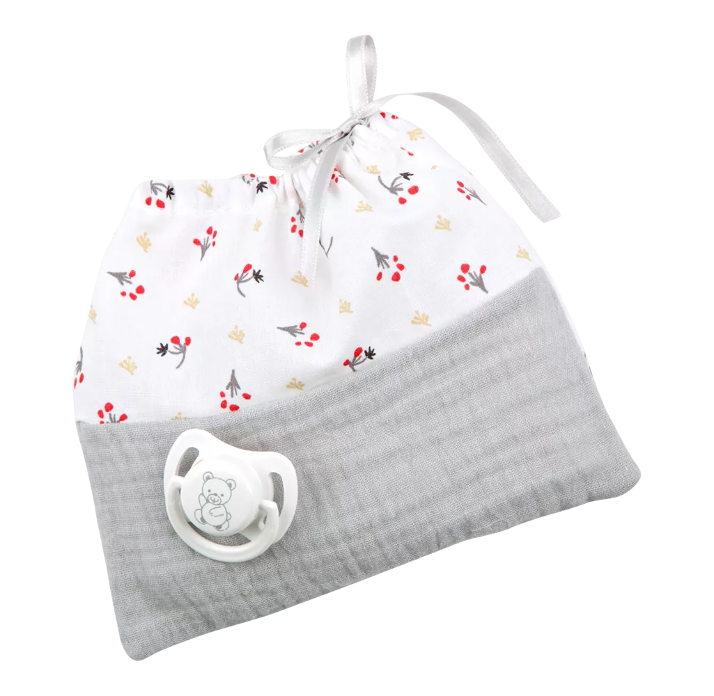 Arias lėlė kūdikėlis su pilka kepuryte, 30 cm