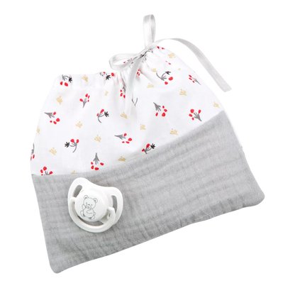 Arias lėlė kūdikėlis su pilka kepuryte, 30 cm