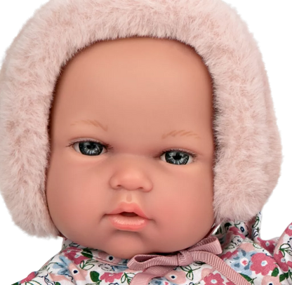 Arias kūdikėlis su rožine kepuryte, 30 cm