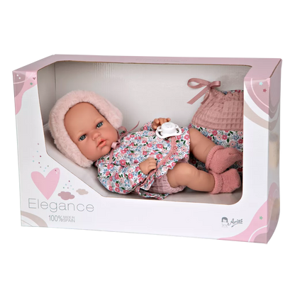 Arias kūdikėlis su rožine kepuryte, 30 cm