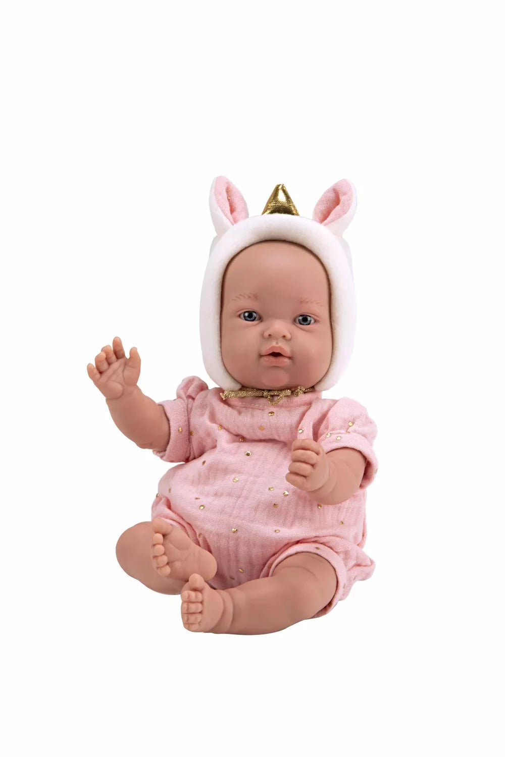 Arias kūdikėlis su vienaragio kepuryte, 28 cm