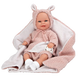 Arias kūdikėlis su rožiniu pleduku, 35 cm
