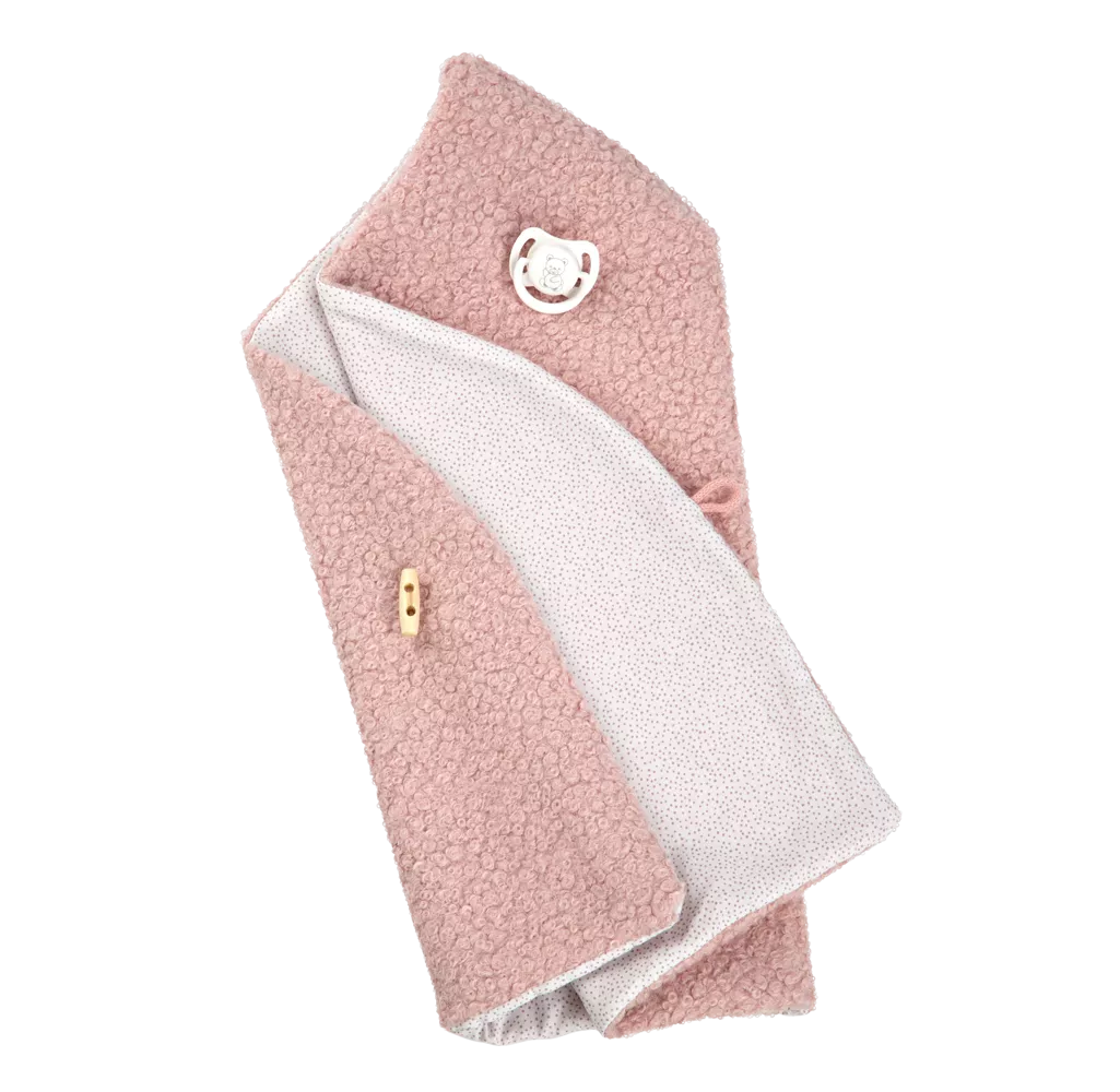 Arias kūdikėlis su rožiniu pleduku, 35 cm