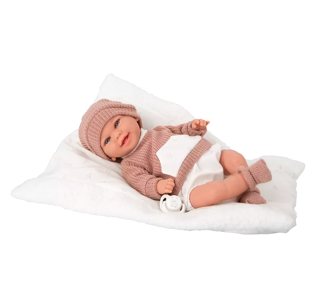 Arias kūdikėlis su megztuku, 35 cm