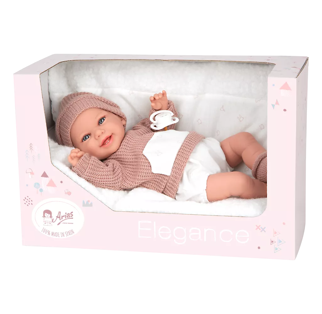 Arias kūdikėlis su megztuku, 35 cm