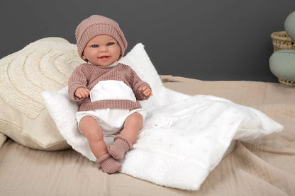 Arias kūdikėlis su megztuku, 35 cm