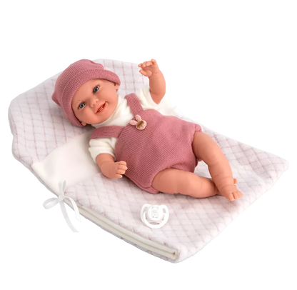 Arias kūdikėlis su rožine mova, 35 cm