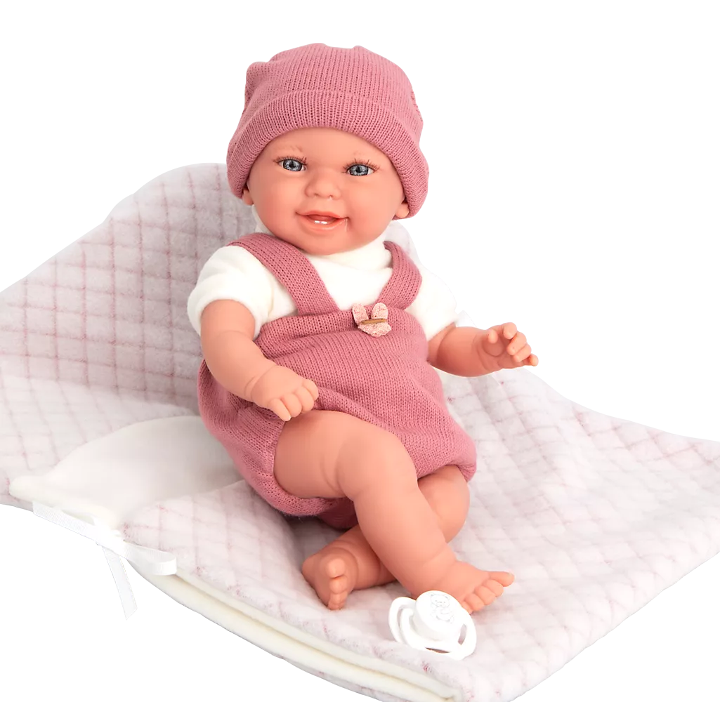 Arias kūdikėlis su rožine mova, 35 cm