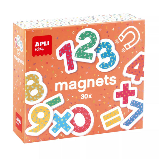 Wooden Magnetic Numbers Learning Set