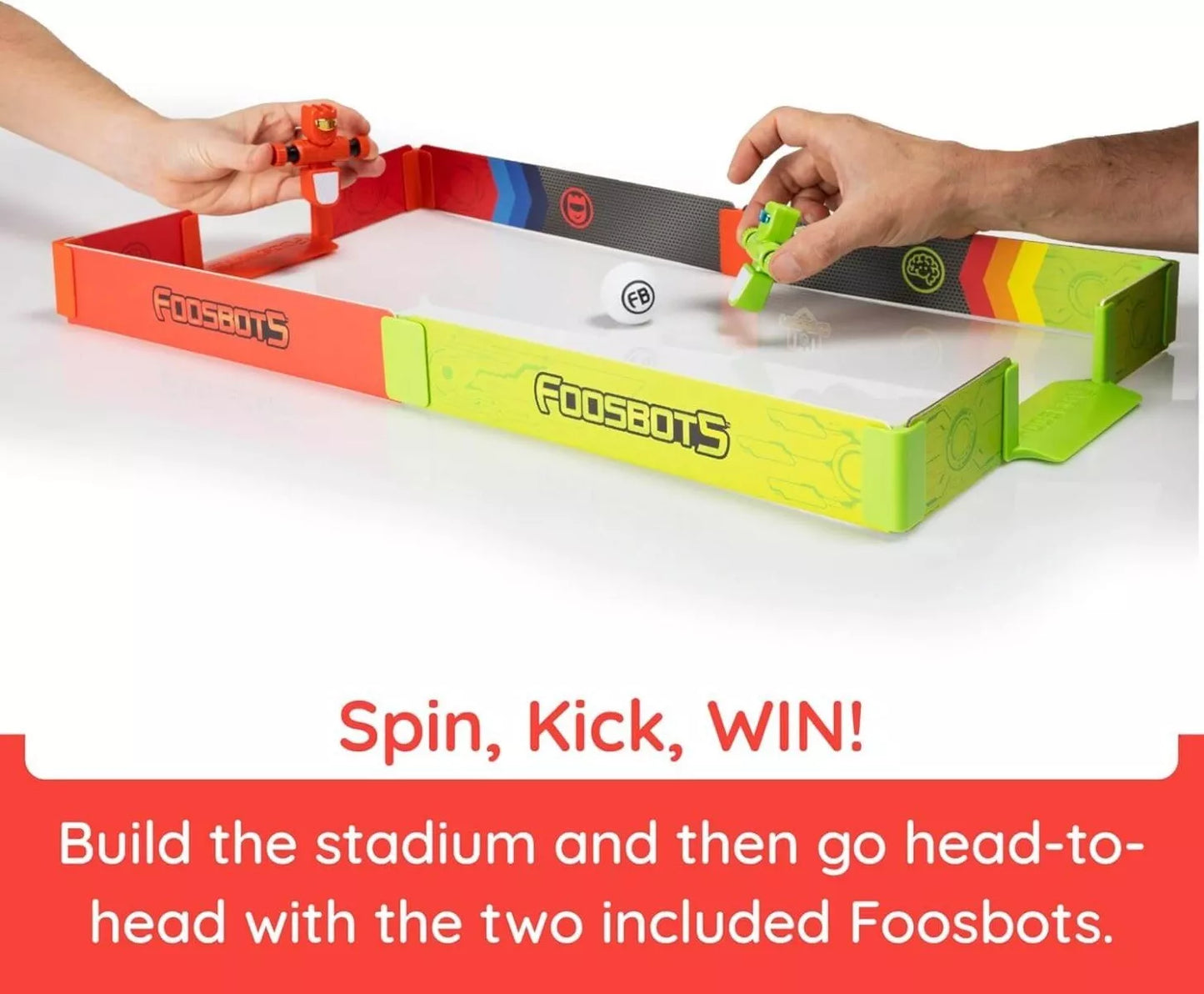 Naujos kartos stalo futbolas - Foosbots Stadium (2 žaidėjai ir stadionas)