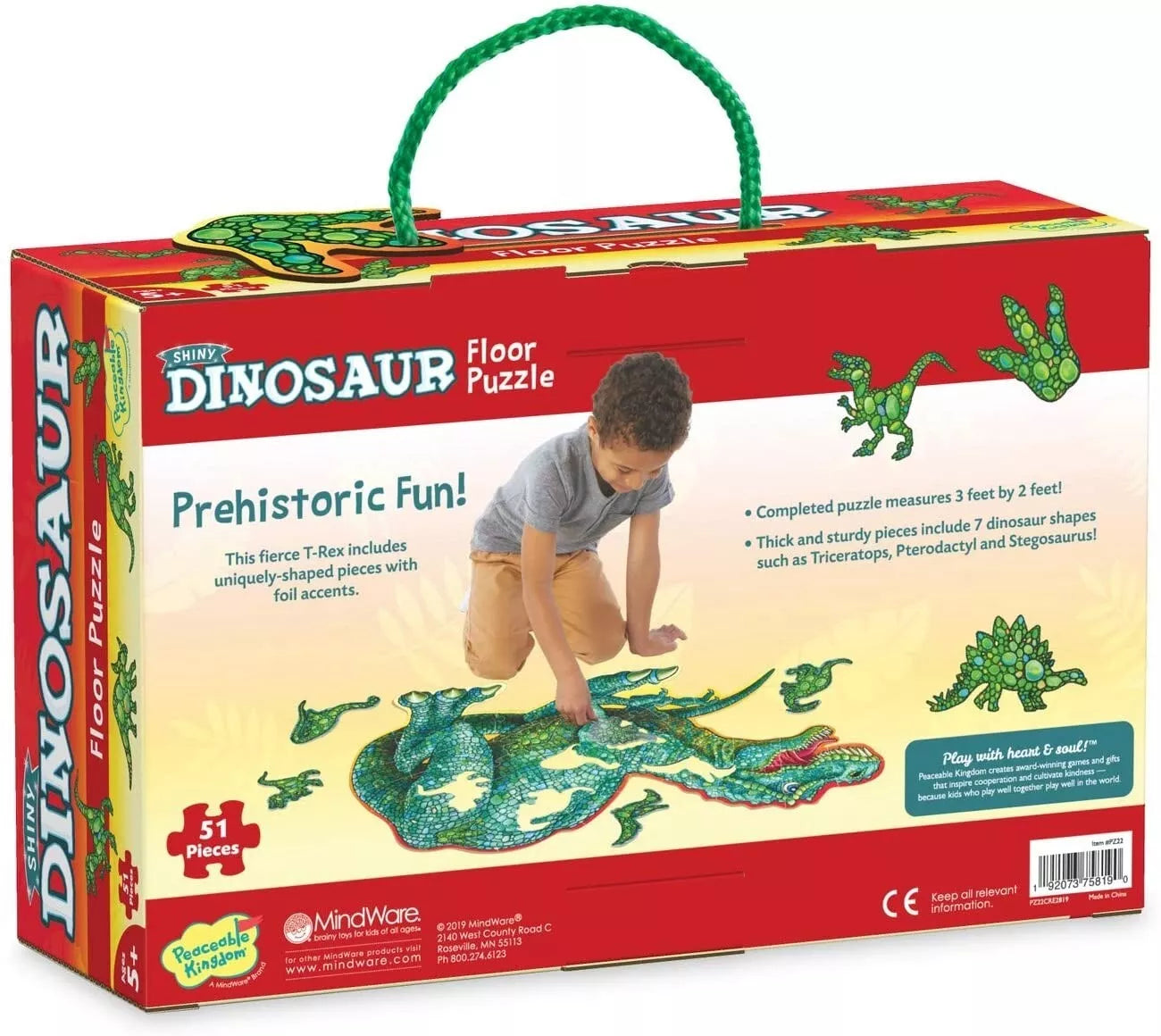Grindų dėlionė „Dinosaur Floor Puzzle“