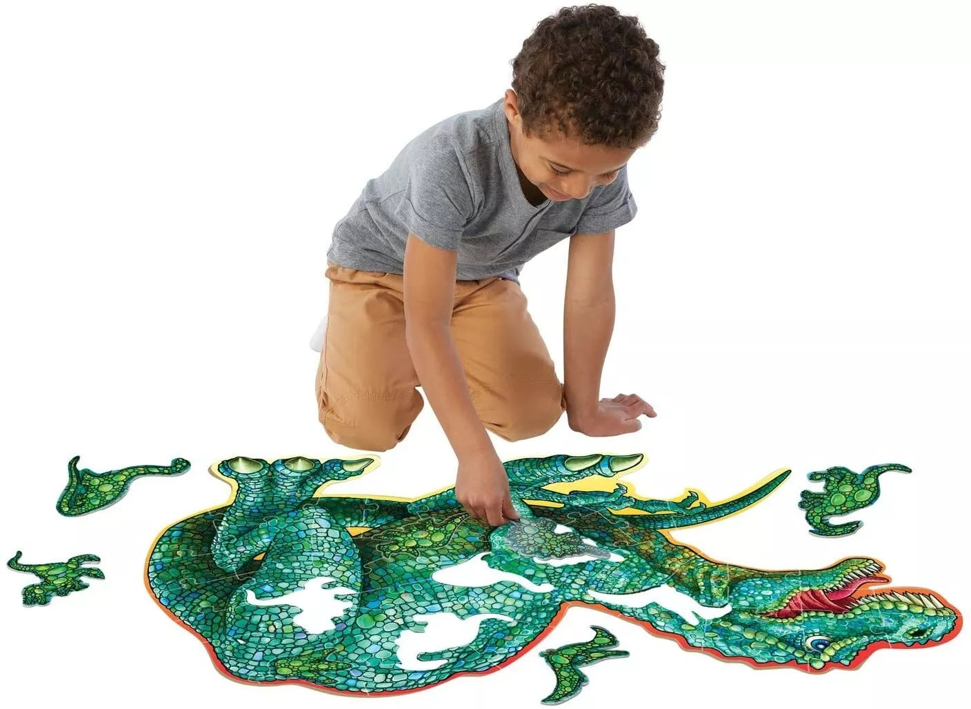 Grindų dėlionė „Dinosaur Floor Puzzle“