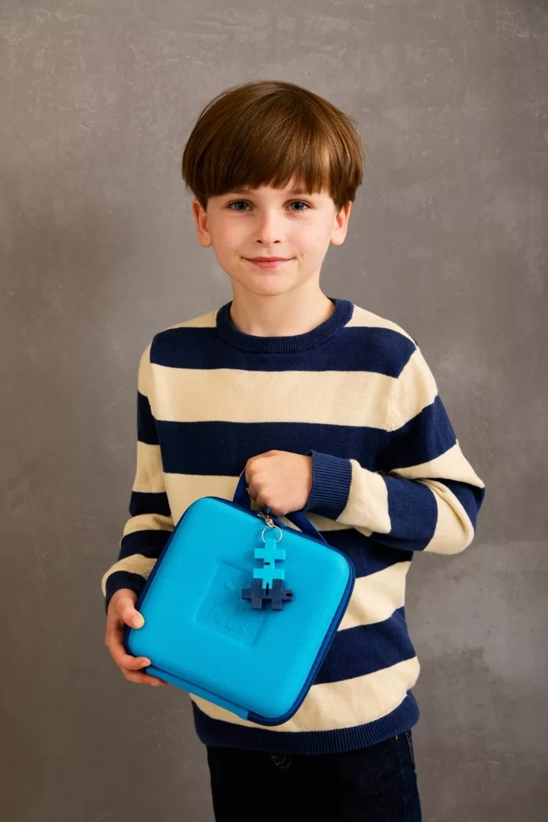 Plus Plus HEXEL DUO raktų pakabukas, šviesiai/tamsiai mėlyna