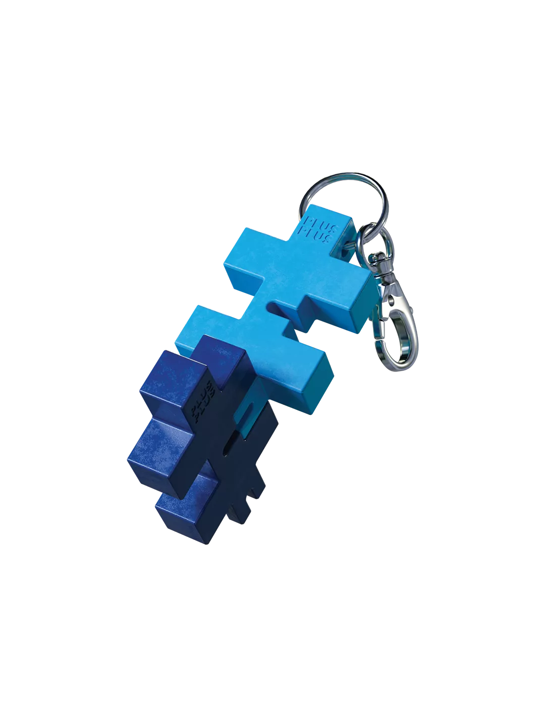 Plus Plus HEXEL DUO raktų pakabukas, šviesiai/tamsiai mėlyna