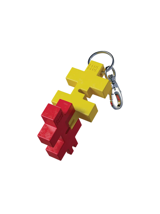 Plus Plus HEXEL DUO raktų pakabukas, geltona/raudona