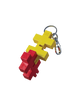 Plus Plus HEXEL DUO raktų pakabukas, geltona/raudona