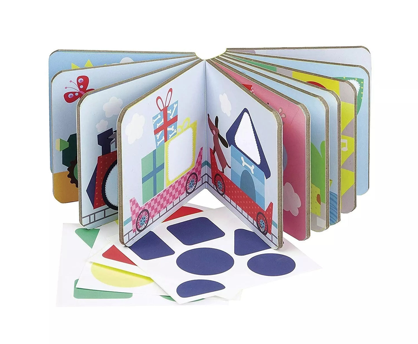 APLI Kids knyga su lipdukais GEOMETRINĖS FORMOS