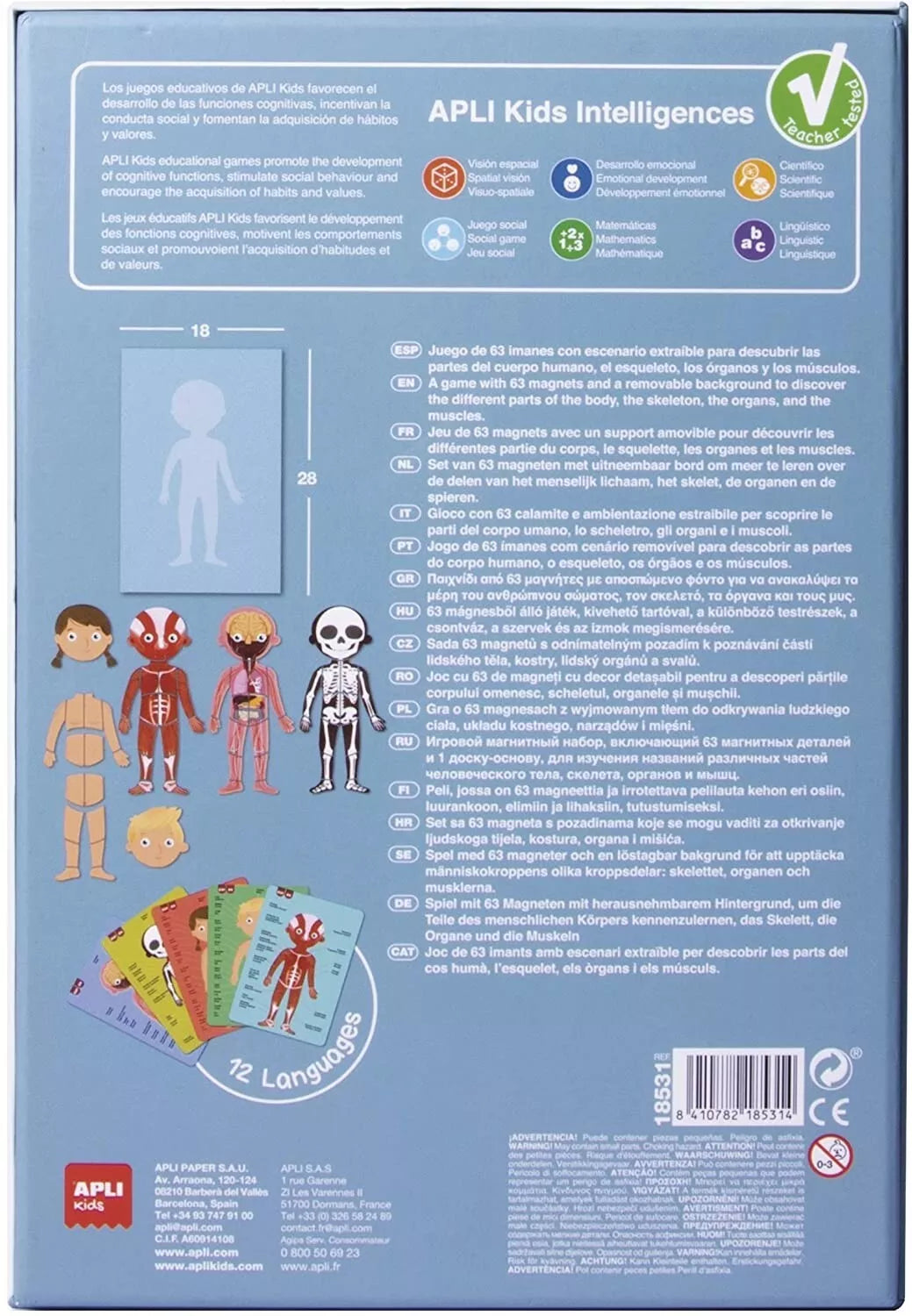 Magnetinis žaidimas „Žmogaus kūnas”