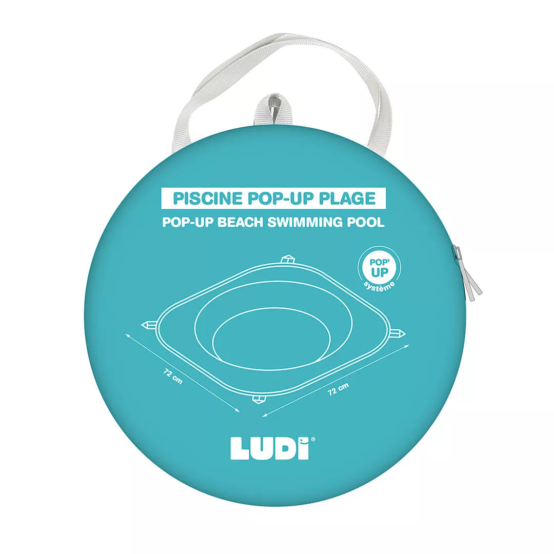 LUDI basienas, išskleidžiamas, žalias