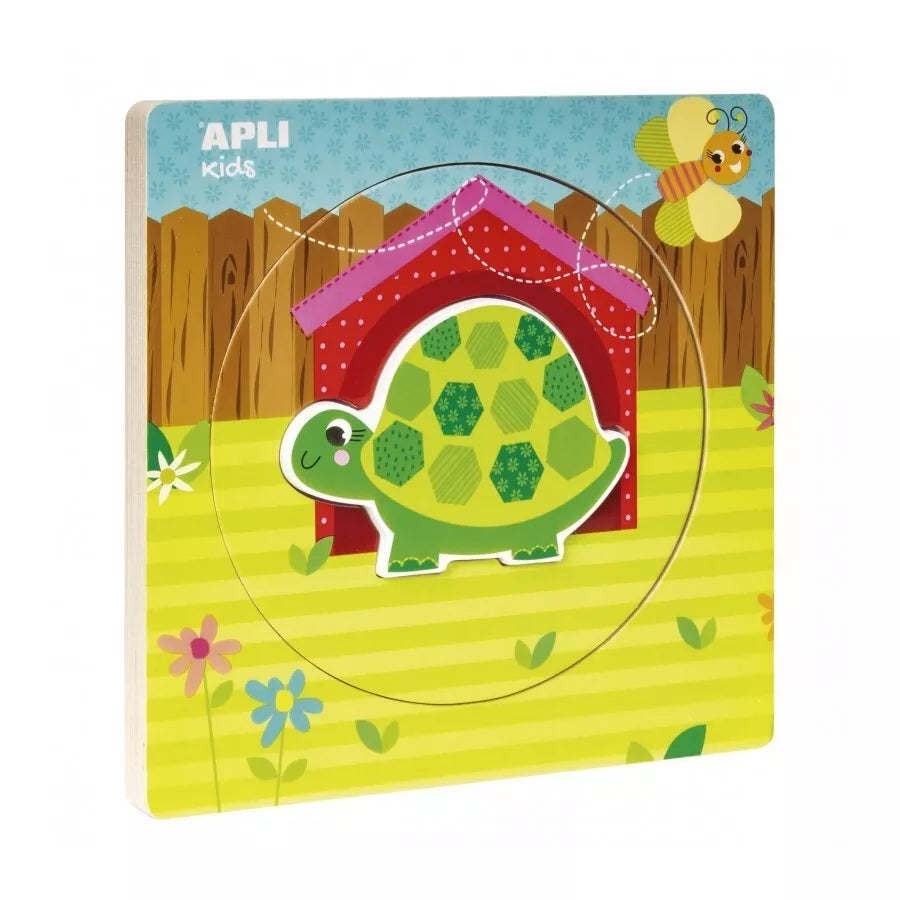 Sluoksniuota dėlionė „Vėžliukas“