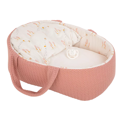 Arias kūdikėlis rausvoje nešyklėje, mergaitė, 33 cm