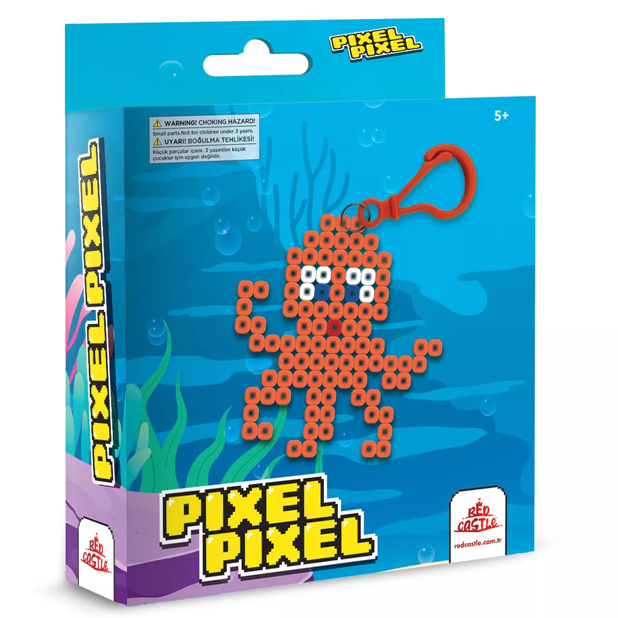 Red Castle lyginimo karoliukai, pakabukas Aštuonkojis