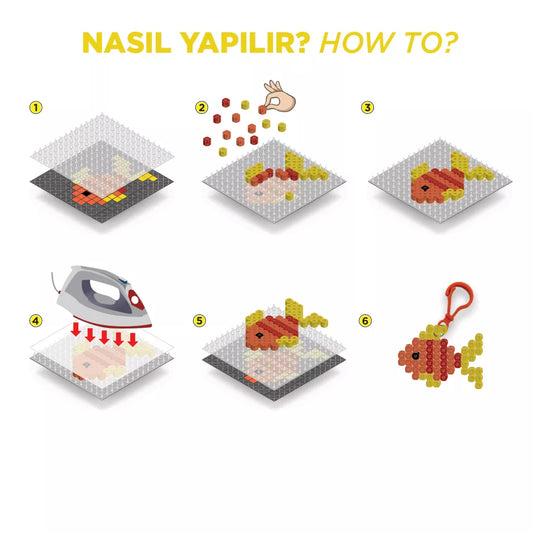 Red Castle lyginimo karoliukai, pakabukas Žuvytė