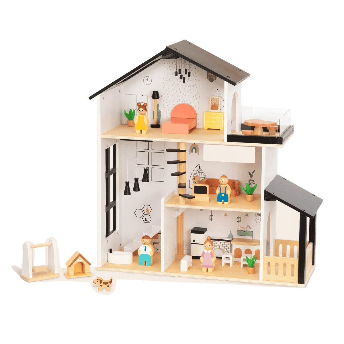 BusyKids NORDI Three-Storey Dollhouse