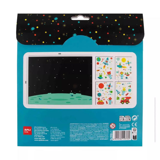 Lipdukų žaidimas su plakatu – Kosmosas