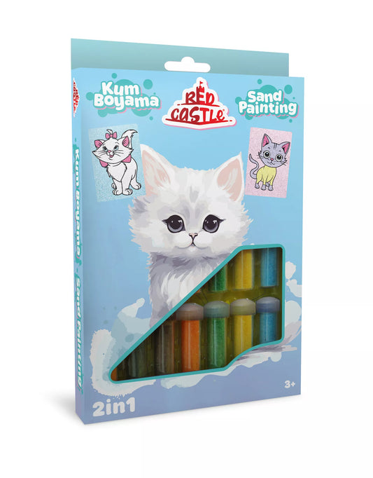Red Castle kūrybinis smėlio rinkinys 2in1, Katytė