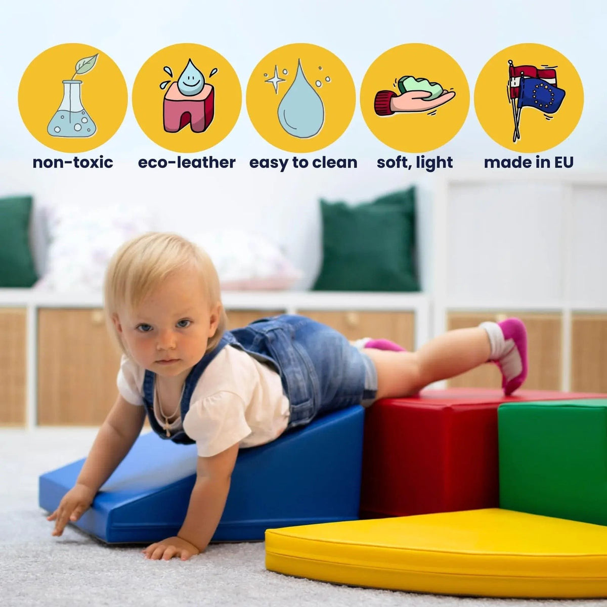 IGLU Soft Play 10 Foam Block Set - Light Pastel Creativity, photo 2