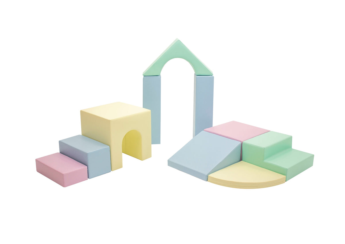 IGLU Soft Play 10 Foam Block Set - Light Pastel Creativity