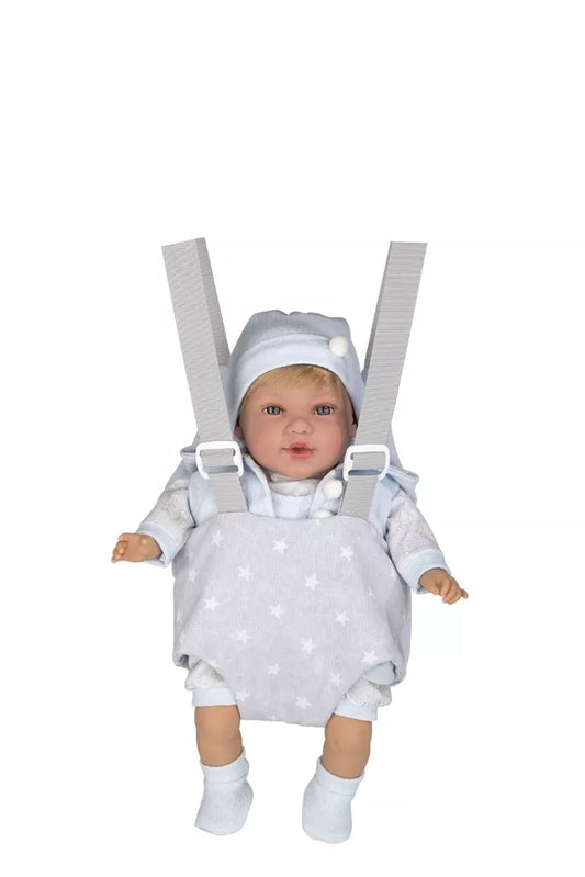 Kūdikio nešyklė su petnešomis, pilka