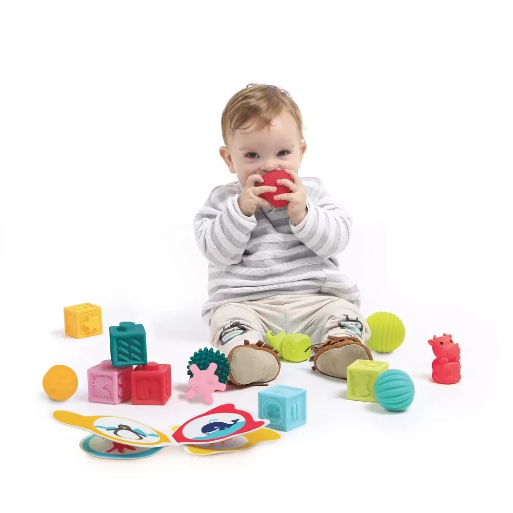 LUDI sensorinis žaidimo rinkinys, kubai/kamuoliukai