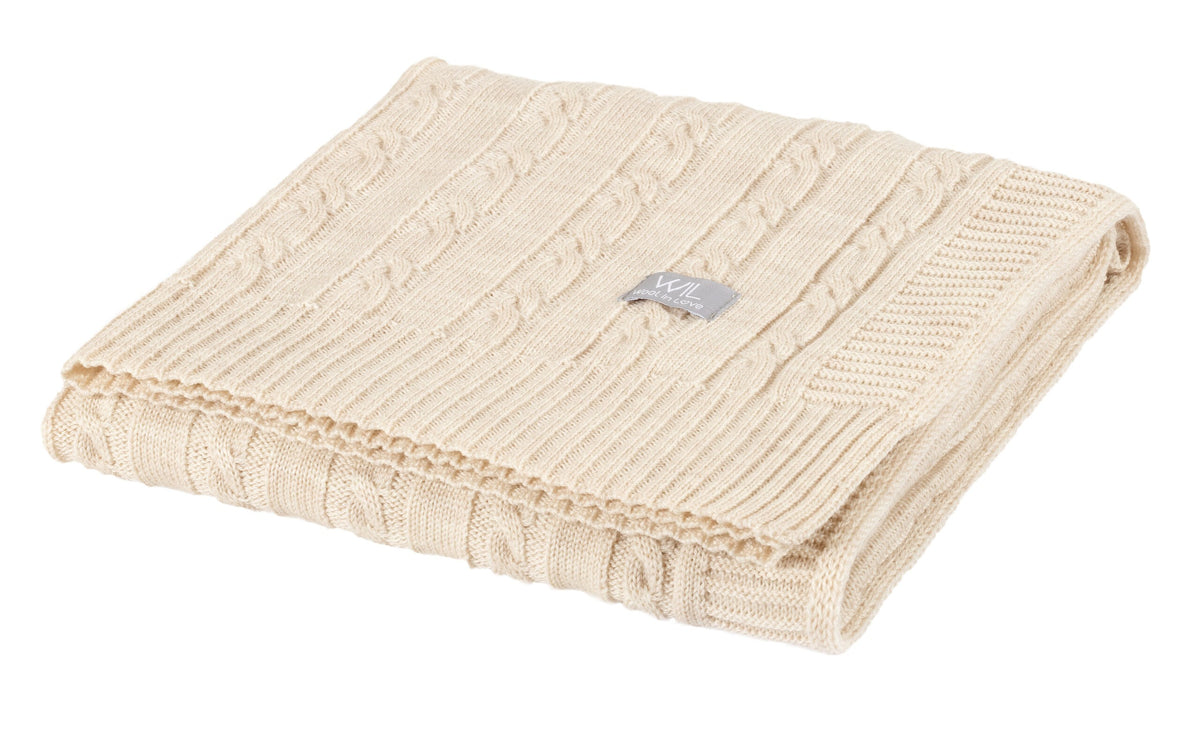 Merino wool baby blanket HOPE