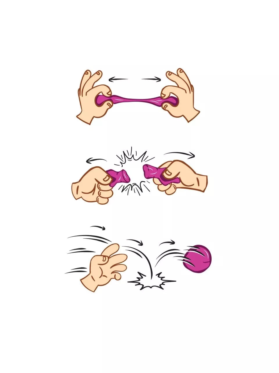 Red Castle šokinėjantis modelinas, violetinis 20 g