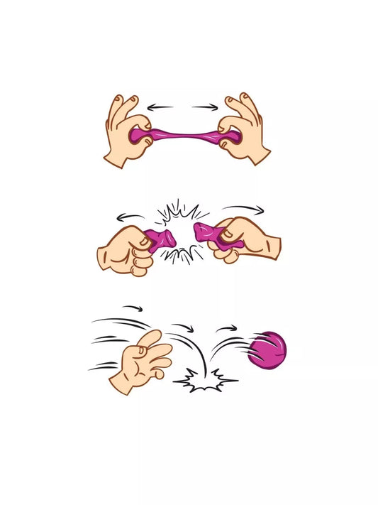 Red Castle šokinėjančio modelino rinkinys, 3x5 g