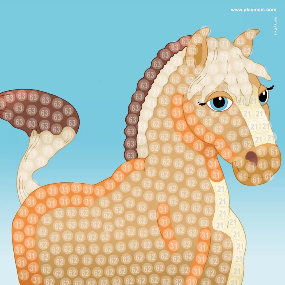 PlayMais žaidimas mozaika 3000, Žirgai