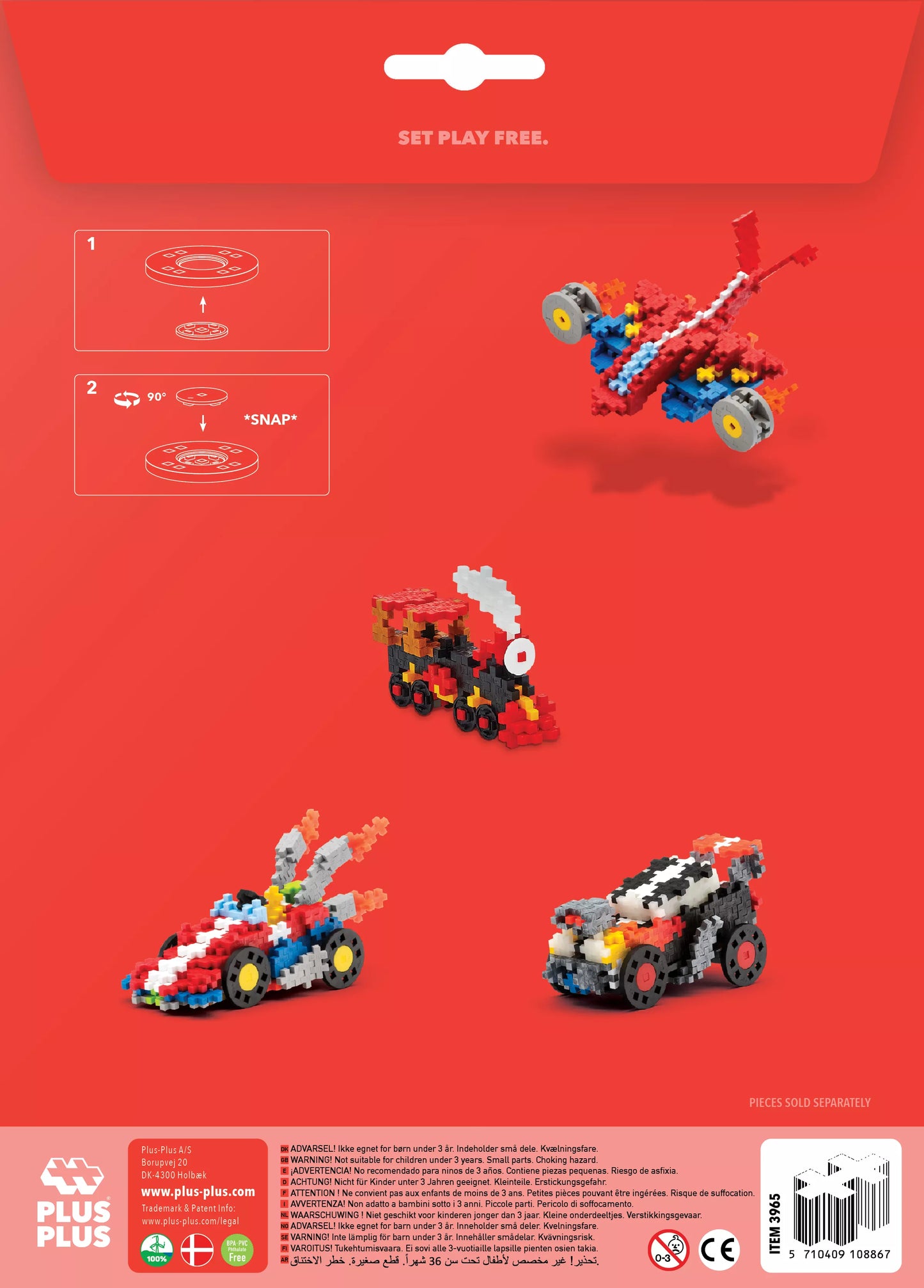 Plus Plus aksesuarų rinkinys, pilkai juodas